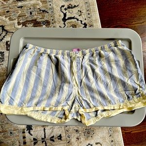 PJ Salvage Striped Cotton Lounge Pajama Shorts